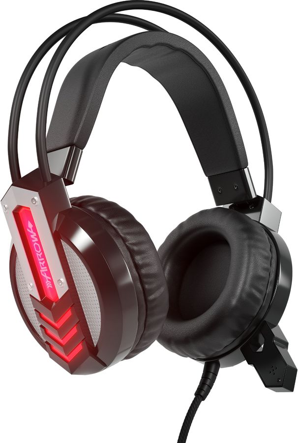 Наушники с микрофоном OKLICK HS-L450G ARROW, мониторы, черный Наушники с микрофоном OKLICK HS-L450G ARROW, мониторы, черныйНаушники с микрофоном<br>тип соединения: проводные; тип амбушюр: мониторы; для геймеров; цвет: черный<br><br>Цвет: черный