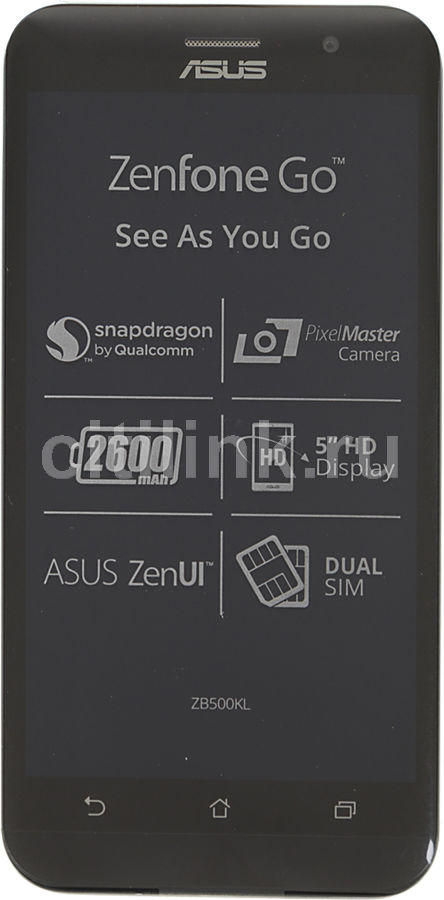 Смартфон ASUS Zenfone Go ZB500KL 32Gb, RAM 2Gb, белый Смартфон ASUS Zenfone Go ZB500KL 32Gb, RAM 2Gb, белыйМобильные телефоны<br>ОС Android 6.0, экран: 5, IPS, 1280x720, процессор: Qualcomm Snapdragon 410, 1000МГц, 4-х ядерный, камера: 13Мп, FM-радио, GPS, ГЛОНАСС<br><br>Цвет: белый