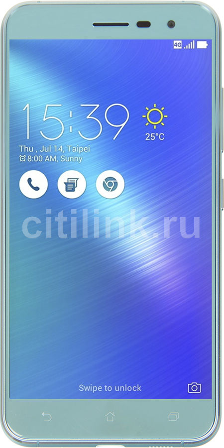Смартфон ASUS ZenFone ZF3 ZE520KL 32Gb, бирюзовый Смартфон ASUS ZenFone ZF3 ZE520KL 32Gb, бирюзовыйМобильные телефоны<br>ОС Android 6.0, экран: 5.2, IPS, 1920x1080, процессор: Qualcomm Snapdragon 625, 2000МГц, 8-ми ядерный, камера: 16Мп, FM-радио, GPS, ГЛОНАСС<br><br>Цвет: бирюзовый