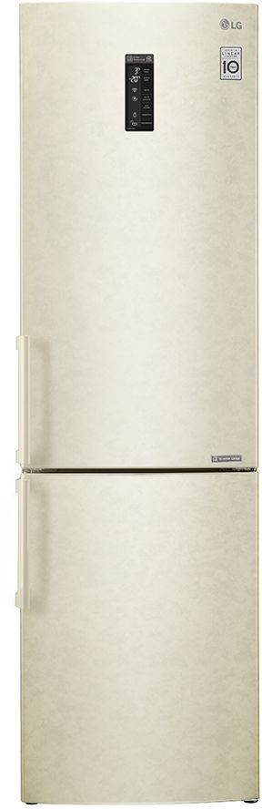 Холодильник LG GA-B499YEQZ, двухкамерный, бежевый Холодильник LG GA-B499YEQZ, двухкамерный, бежевыйХолодильники<br>количество камер: двухкамерный; расположение морозильной камеры- снизу, размораживание морозильной камеры- No Frost, общий объем 394л, объем холодильной камеры 263л, объем морозильной камеры 131л, зона свежести, антибактериальное покрытие, защита от детей, цвет: бежевый<br><br>Цвет: бежевый