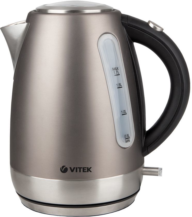 Чайник электрический VITEK VT-7025, 2150Вт, бежевый и серебристый Чайник электрический VITEK VT-7025, 2150Вт, бежевый и серебристыйЧайники электрические<br>мощность - 2150Вт; объем - 1.7л; корпус - нержавеющая сталь/пластик; фильтр от накипи, цвет - бежевый<br><br>Цвет: бежевый