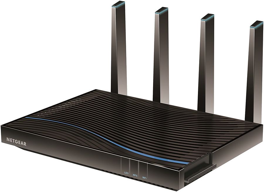 Беспроводной маршрутизатор NETGEAR D8500-100EUS, ADSL 2/2+, черный Беспроводной маршрутизатор NETGEAR D8500-100EUS, ADSL 2/2+, черныйМаршрутизаторы<br>Трехдиапазонный модем-роутер WiFi VDSL/ADSL. Модем-роутер WiFi Nighthawk X8 AC5300 VDSL/ADSL — это новая эпоха в WiFi. Благодаря поддержке трех диапазонов (Tri-Band) WiFi и четырех потоков (Quad Stream) общая скорость X8 может достигать 5,3 Гбит/с.<br><br>Цвет: черный