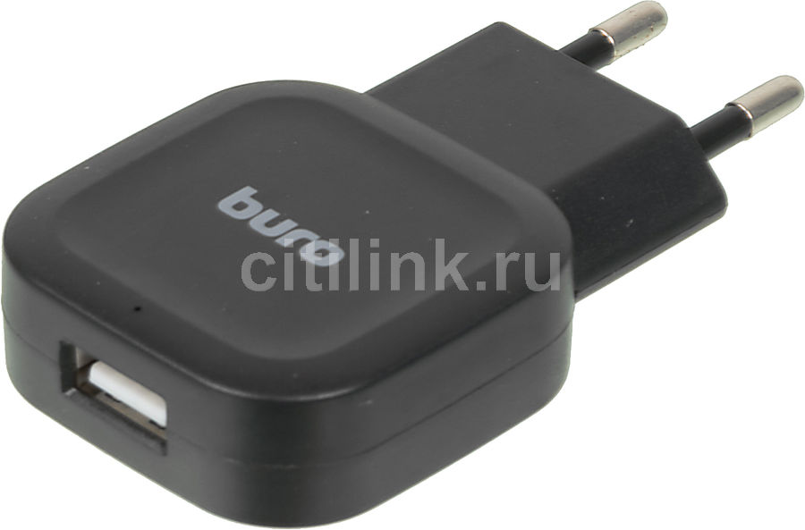Сетевое зарядное устройство BURO TJ-277B, USB, 2.4A, черный Сетевое зарядное устройство BURO TJ-277B, USB, 2.4A, черныйЗарядные устройства<br>Универсальное зарядное устройство для различных мобильных устройств. Кабель в комплект не входит.<br><br>Материал: пластик<br>Цвет: черный