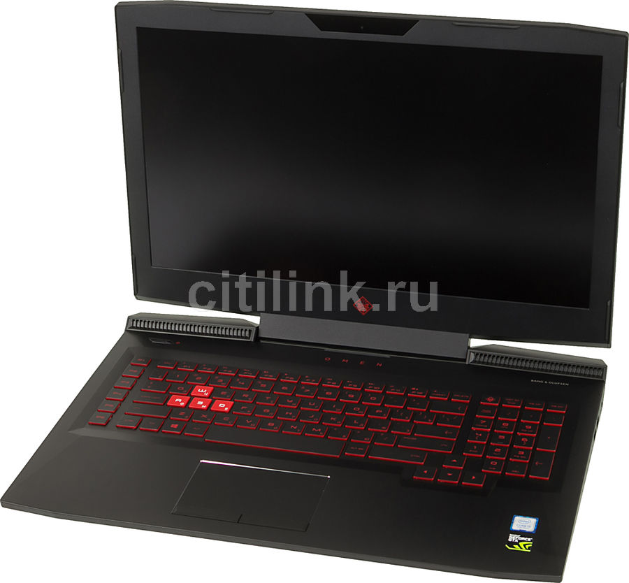 Ноутбук HP Omen 17-an013ur, 17.3&quot;, Intel Core i5 7300HQ 2.5ГГц, 8Гб, 1000Гб, 128Гб SSD, nVidia GeForce GTX 1050 - 2048 Мб, Free DOS, 2CK21EA, черный
