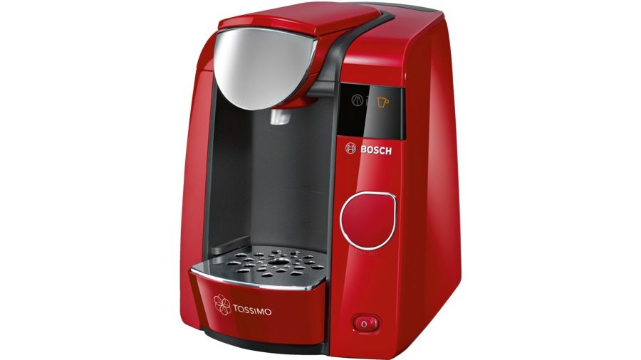 Капсульная кофеварка BOSCH Tassimo TAS4503, 1300Вт, цвет: красный Капсульная кофеварка BOSCH Tassimo TAS4503, 1300Вт, цвет: красныйКапсульные кофеварки<br>мощность: 1300Вт; давление: 3.3Бар; объем резервуара для воды: 1.4л; тип нагревателя: проточный<br><br>Линейка: Tassimo<br>Цвет: красный, черный