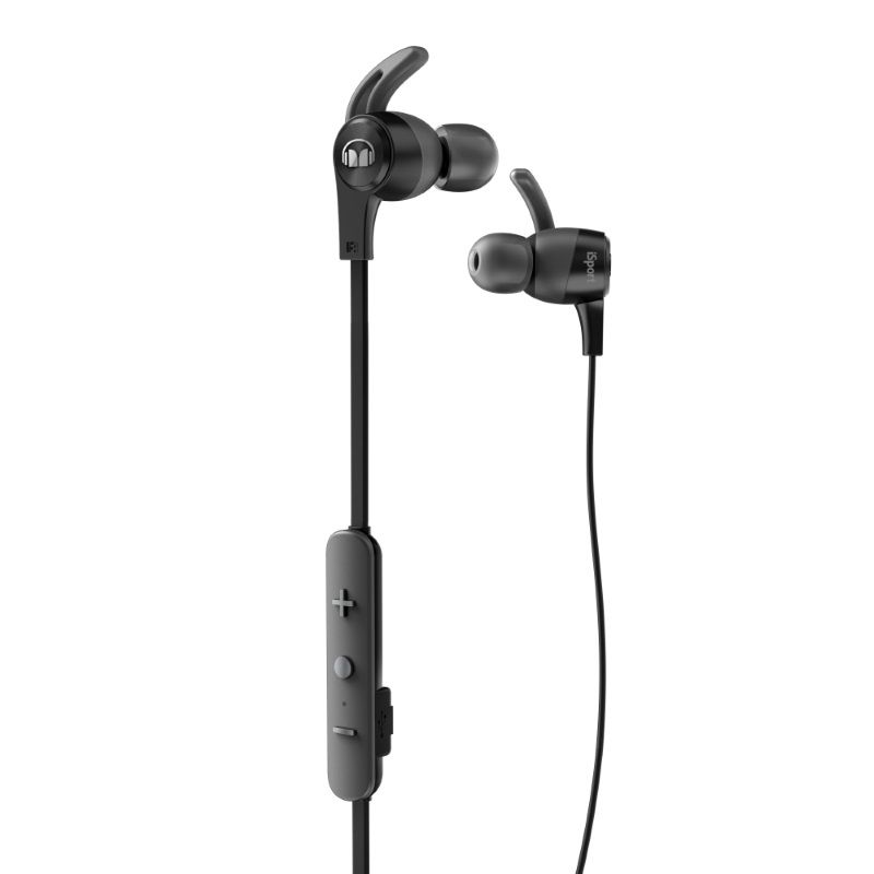 Гарнитура MONSTER iSport Achieve, вкладыши, черный, беспроводные bluetooth Гарнитура MONSTER iSport Achieve, вкладыши, черный, беспроводные bluetoothНаушники<br>Покрытие с защитой от пота. Более 5 часов работы без подзарядки. Очень высокая степень звукоизоляции. Пульт управления ControlTalk с 3 кнопками управления. Крепление SecureFit SportClip для надежной фиксации в ухе.<br><br>Цвет: черный