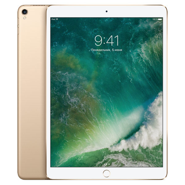 Планшет APPLE iPad Pro 2017 10.5 512Gb Wi-Fi MPGK2RU/A, 4GB, 512Гб, iOS золотистый Планшет APPLE iPad Pro 2017 10.5 512Gb Wi-Fi MPGK2RU/A, 4GB, 512Гб, iOS золотистыйПланшеты<br>сенсорный экран, Multitouch, диагональ: 10.5 (26.7 см), разрешение: 2224 x 1668, Wi-Fi, Bluetooth, основная камера: 12Мп, фронтальная камера: 7Мп, fingerprint, объём встроенной памяти: 512Гб, операционная система: iOS<br><br>Линейка: iPad Pro 2017<br>Цвет: золотистый