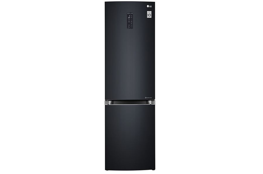 Холодильник LG GA-B499TGLB, двухкамерный, черное стекло Холодильник LG GA-B499TGLB, двухкамерный, черное стеклоХолодильники<br>количество камер: двухкамерный; расположение морозильной камеры- снизу, размораживание морозильной камеры- Total No Frost, общий объем 394л, объем холодильной камеры 263л, объем морозильной камеры 131л, зона свежести, антибактериальное покрытие, цвет: черное стекло<br><br>Цвет: черное стекло