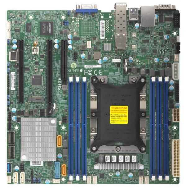 Серверная материнская плата SUPERMICRO MBD-X11SPM-TPF-O, Ret Серверная материнская плата SUPERMICRO MBD-X11SPM-TPF-O, RetМатеринские платы для серверов<br>тип поставки: Ret<br>