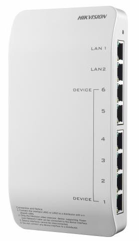 Коммутатор HIKVISION DS-KAD606-P, DS-KAD606-P Коммутатор HIKVISION DS-KAD606-P, DS-KAD606-PАксессуары для видеокамер<br>порты 10-100Base-TX: 8 шт.<br>