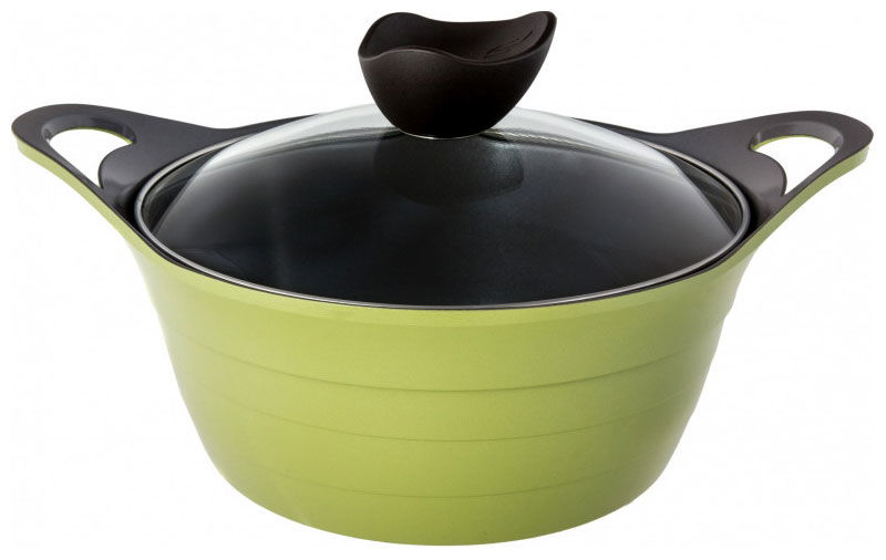 Кастрюля FRYBEST Oliva OOliva-C24I, 4.3л, с крышкой, оливковый Кастрюля FRYBEST Oliva OOliva-C24I, 4.3л, с крышкой, оливковыйКастрюли<br>Двусторонее керамическое покрытие Ecolon Superior. Индукционное покрытие. Специальная конструкция дна позволяет готовить на всех типах плит. В кастрюле можно делать зажарку, варить суп и запекать блюда в духовке — в комплект входят удобные съемные силиконовые накладки для ручек.<br><br>Линейка: Oliva<br>Цвет: оливковый