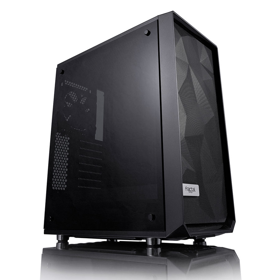 Корпус ATX FRACTAL DESIGN Meshify C Blackout TG, Midi-Tower, без БП, черный Корпус ATX FRACTAL DESIGN Meshify C Blackout TG, Midi-Tower, без БП, черныйКорпуса<br>размер: Midi-Tower; USB 3.0: 2шт, + аудио на передней панели; внутренние 3.5- 2шт; материал стенок - сталь, прозрачное окно, видеокарта длиной, до: 315мм<br>