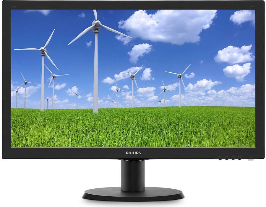 Монитор ЖК PHILIPS 243S5LSB5 (00/01) 23.6, черный Монитор ЖК PHILIPS 243S5LSB5 (00/01) 23.6, черныйМониторы<br>размер экрана: 23.6, широкоформатная матрица TN с разрешением 1920x1080, отношением сторон 16:9, яркостью 250кд/м2, временем отклика 5мс, разъем D-SUB (VGA), DVI<br><br>Цвет: черный