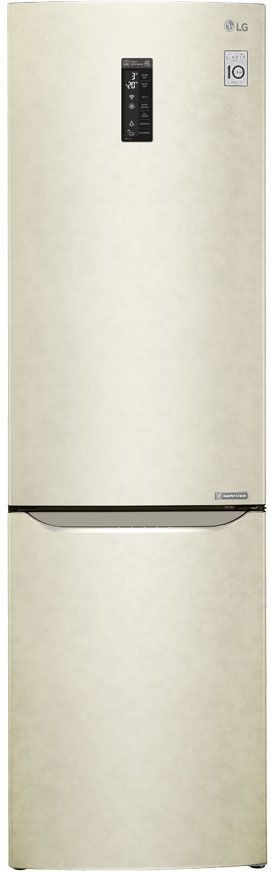Холодильник LG GA-B499SEKZ, двухкамерный, бежевый Холодильник LG GA-B499SEKZ, двухкамерный, бежевыйХолодильники<br>количество камер: двухкамерный; расположение морозильной камеры- снизу, размораживание морозильной камеры- No Frost, общий объем 394л, объем холодильной камеры 263л, объем морозильной камеры 131л, зона свежести, цвет: бежевый<br><br>Цвет: бежевый
