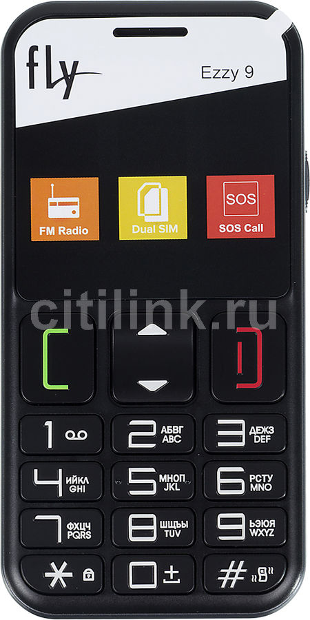 Мобильный телефон FLY Ezzy 9, черный