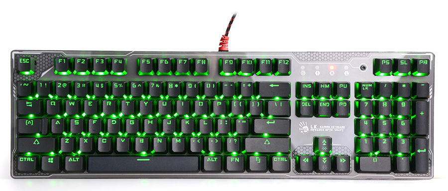 Клавиатура A4 B805, USB, черный Клавиатура A4 B805, USB, черныйКлавиатуры<br>интерфейс: USB, мультимедийная, классической формы, подсветка клавиш, для геймеров<br><br>Цвет: черный