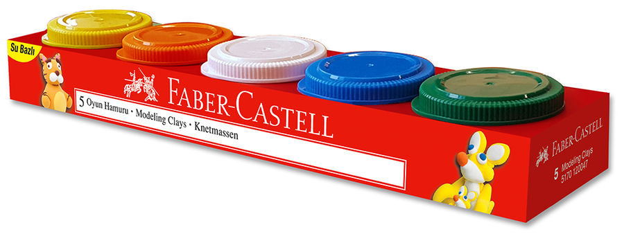 Пластилин Faber-Castell 120047 водн.осн. 5цв. 225гр. картон.кор. Пластилин Faber-Castell 120047 водн.осн. 5цв. 225гр. картон.кор.Товары для творчества<br>5 цветов, картонная коробка<br>
