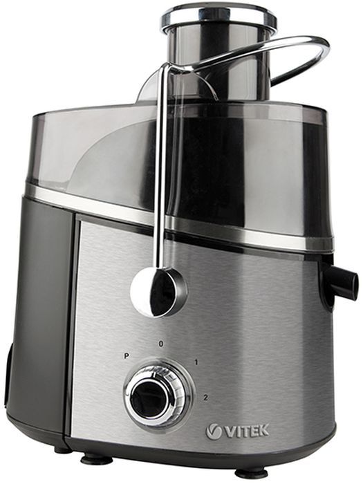 Соковыжималка VITEK VT-3657-01, цитрусовая, серебристый и черный Соковыжималка VITEK VT-3657-01, цитрусовая, серебристый и черныйСоковыжималки<br>тип: цитрусовая; мощность: 900Вт; резервуар для мякоти: 1.3мл; количество скоростей: 2; импульсный режим; защита от перегрузки; щетка для чистки; материал корпуса: нержавеющая сталь; цвет: серебристый и черный<br><br>Цвет: серебристый и черный