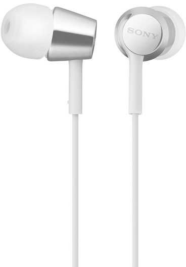 Гарнитура SONY MDREX155APW.E, вкладыши, белый, проводные Гарнитура SONY MDREX155APW.E, вкладыши, белый, проводныеНаушники<br>Небольшие, легкие и очень удобные наушники. Пульт управления музыкой и телефонными звонками- на проводе. В комплекте несколько пар сменных силиконовых вкладышей. Совместимость с смартфонами с встроенным микрофоном.<br><br>Цвет: белый