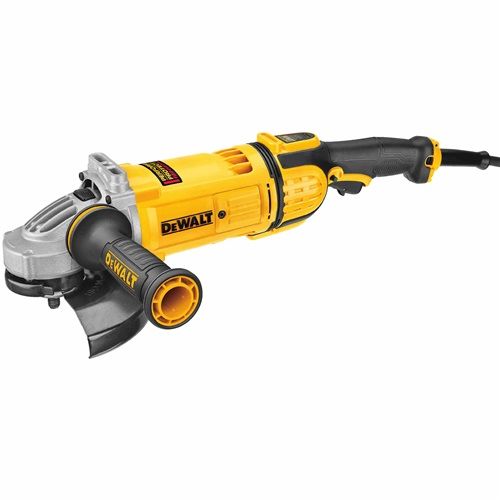 Угловая шлифмашина DEWALT DWE4597-QS Угловая шлифмашина DEWALT DWE4597-QSУглошлифовальные машины<br>потребляемая мощность: 2600Вт; число оборотов: 8500 об/мин; диаметр круга: 180мм; резьба шпинделя: M14; система гашения вибрации; плавный пуск; вес: 5.6кг<br>