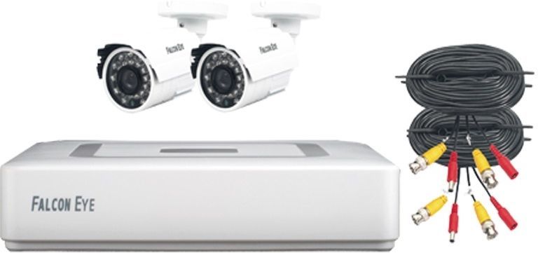 Комплект видеонаблюдения FALCON EYE FE-104MHD KIT Light Комплект видеонаблюдения FALCON EYE FE-104MHD KIT LightКомплекты видеонаблюдения<br>количество камер: 2; каналов записи: 4; форматы сжатия видео: H.264<br>
