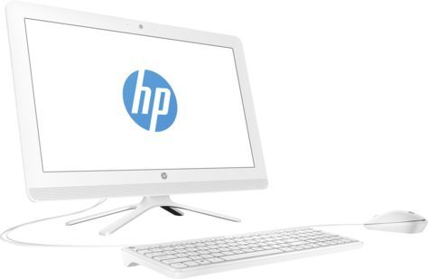 Моноблок HP 22-b348ur, Intel Core i3 7100U, 4Гб, 1000Гб, Intel HD Graphics 620, DVD-RW, Windows 10, белый [2bw21ea]