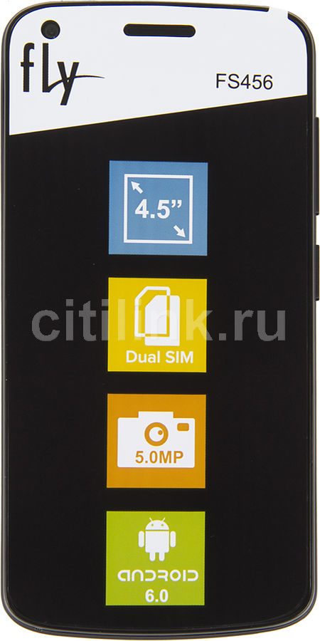 Смартфон FLY Nimbus 14 FS456, черный