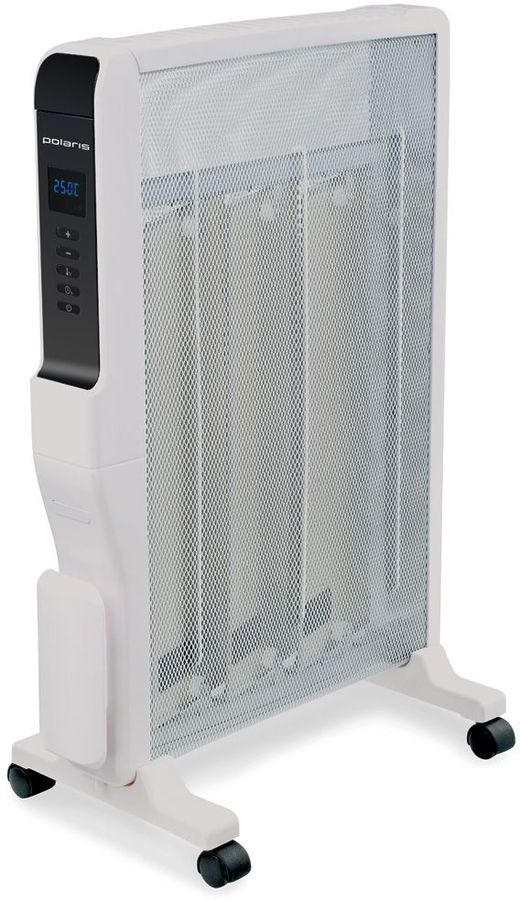 Обогреватель микатермический POLARIS PMH 1506RCD, 1500Вт, белый Обогреватель микатермический POLARIS PMH 1506RCD, 1500Вт, белыйКонвекторы<br>режимы мощности: 1500 Вт; площадь обогрева: до 24 кв.м; максимальная мощность: 1500Вт; термостат; выключение при перегреве; выключение при падении; информационный дисплей; таймер отключения; цвет: белый<br><br>Цвет: белый