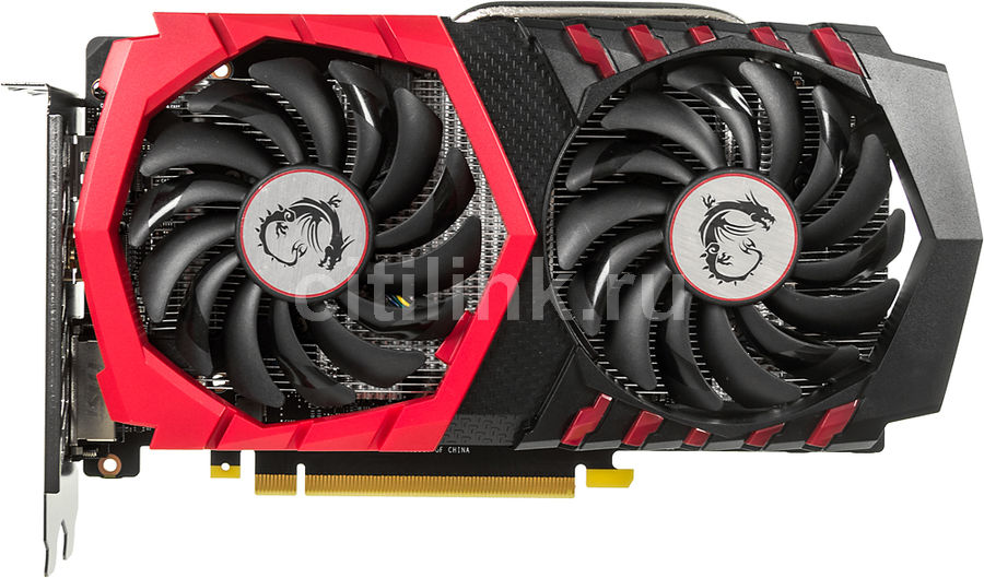 Видеокарта MSI GeForce GTX 1050, GTX 1050 GAMING 2G, 2Гб, GDDR5, OC, Ret Видеокарта MSI GeForce GTX 1050, GTX 1050 GAMING 2G, 2Гб, GDDR5, OC, RetВидеокарты<br>nVidia GeForce GTX 1050; частота процессора: 1354 МГц (1556 МГц, в режиме Boost); частота памяти: 7008МГц; объём видеопамяти: 2Гб; тип видеопамяти: GDDR5; OverClock Edition; DirectX 12/OpenGL 4.5; доп. питание: 6 pin; блок питания не менее: 300Вт; тип поставки: Ret<br>