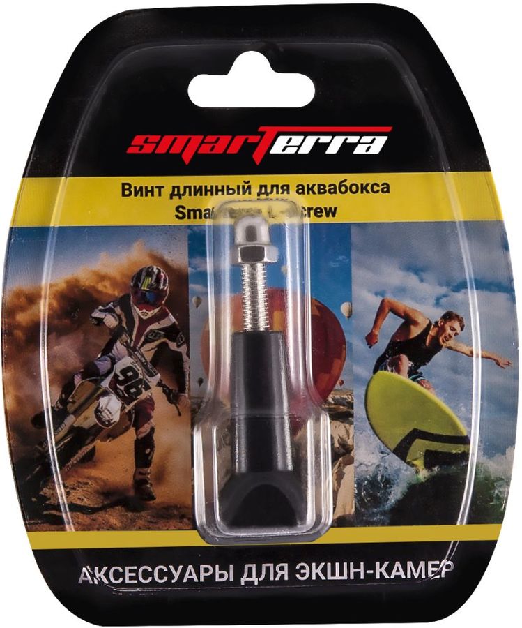 Винт SMARTERRA LS001B, аквабокс Aquatic 3 Винт SMARTERRA LS001B, аквабокс Aquatic 3Все аксессуары<br>Крепёжный винт для крепления экшн-камеры к переходникам и аксессуарам. Универсальная резьба.<br><br>Цвет: черный