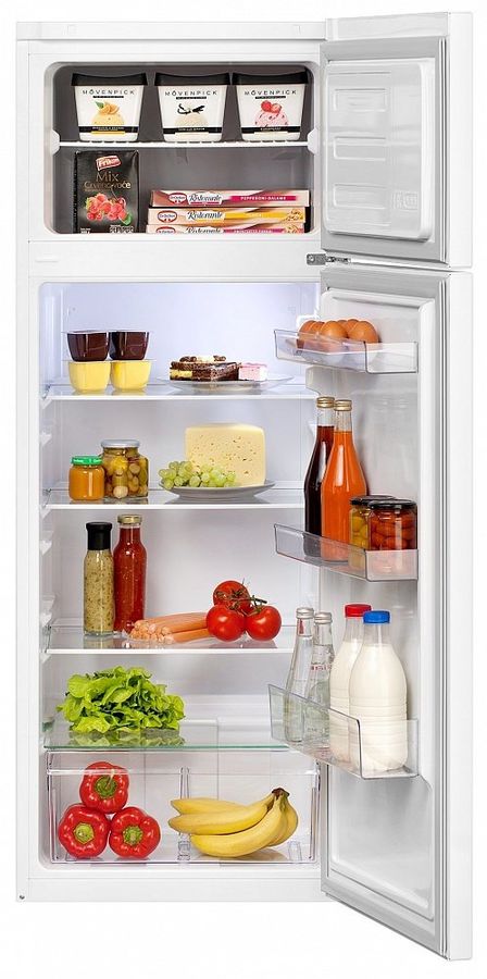 Холодильник BEKO RDSK240M00W, двухкамерный, белый Холодильник BEKO RDSK240M00W, двухкамерный, белыйХолодильники<br>количество камер: двухкамерный; расположение морозильной камеры- сверху, размораживание морозильной камеры- ручное, общий объем 240л, цвет: белый<br><br>Цвет: белый