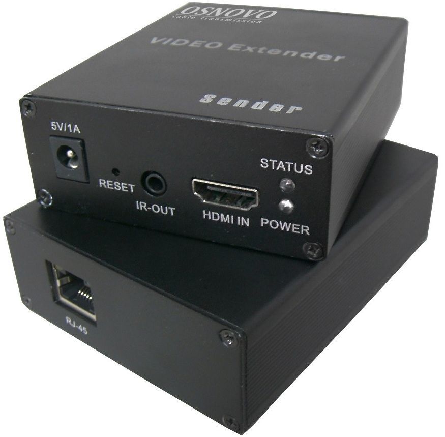 Модуль OSNOVO TLN-Hi/1+RLN-Hi/1 Модуль OSNOVO TLN-Hi/1+RLN-Hi/1Аксессуары для видеокамер<br>Комплект для передачи HDMI по сети Ethernet. Расстояние передачи точка-точка до 170м. Разрешение до 1080p/60Гц/36бит. Можно подключать до 253 приёмников RLN-Hi/1 в режиме Multicast.<br><br>Цвет: черный