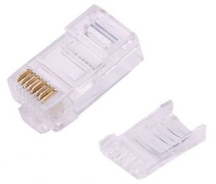 Коннектор медный (APJ15(100)) UTP RJ45 кат.6 (упак.:100шт) Коннектор медный (APJ15(100)) UTP RJ45 кат.6 (упак.:100шт)Коннекторы, розетки<br>тип разъема: RJ45; категория: кат.6; экранирование: UTP<br>