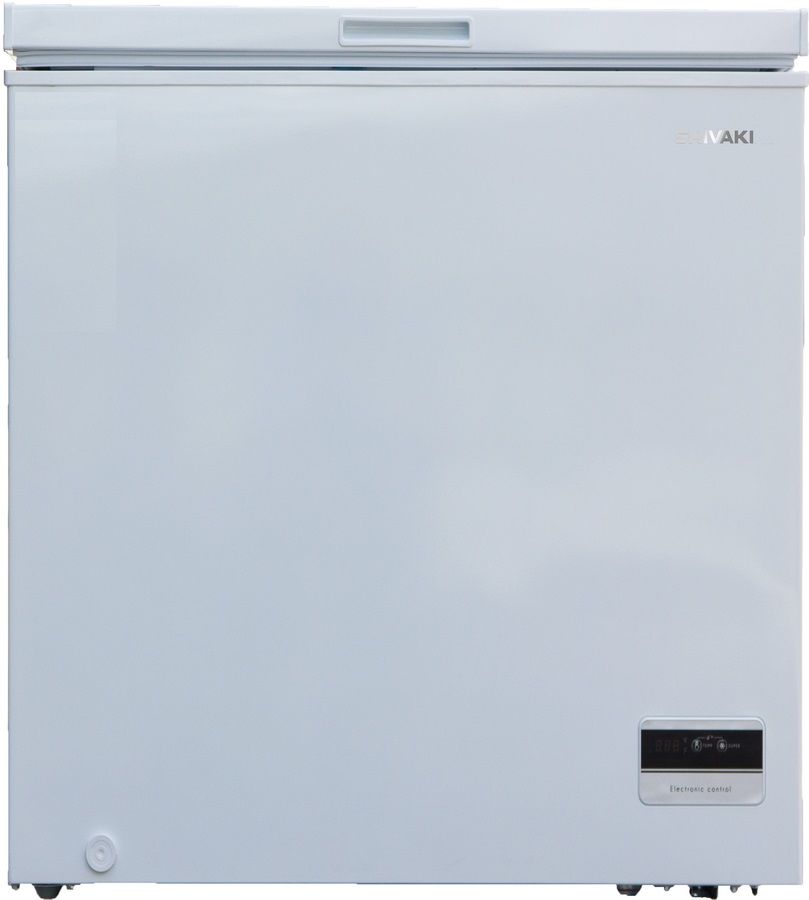 Морозильный ларь SHIVAKI CF-1501DW белый Морозильный ларь SHIVAKI CF-1501DW белыйМорозильные лари<br>полезный объем - 146л; система размораживания - ручная; мощность замораживания - 6.5кг/сут; кол-во компрессоров - 1; шум - 41дБ; управление - электронное; корзин - 1; энергоэффективность - A; габариты (ШхВхГ) - 73 х 85 х 52.3 см; быстрая заморозка<br><br>Цвет: белый