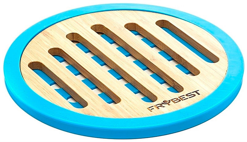 Подставка для кастрюль Frybest MUR-RTB синий Подставка для кастрюль Frybest MUR-RTB синийАксессуары для кухни<br>Подставка под горячее круглая, цвет - синий.<br>