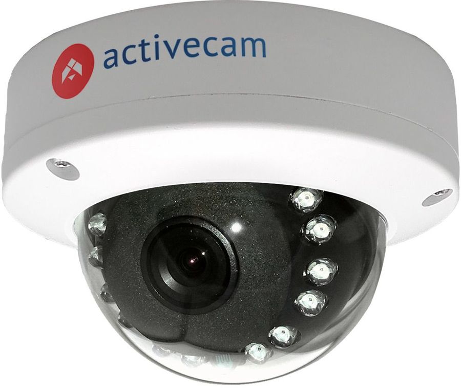 Видеокамера IP ACTIVECAM AC-D3111IR1, 3.6 мм, белый Видеокамера IP ACTIVECAM AC-D3111IR1, 3.6 мм, белыйКамеры видеонаблюдения<br>съемка: цветная; матрица: CMOS, 1.3Мп, объектив 3.6 мм; 72.2°; исполнение: уличная; видео: 25 кадр/с, 1280 х 960; ИК-подсветка; съемка в HDR; PoE; антивандальная; влагозащищенная; низкотемпературная; микрофон; RJ-45<br><br>Цвет: белый