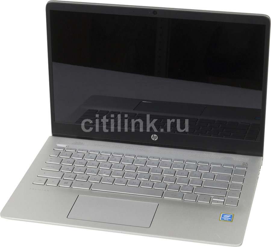 Ноутбук HP Pavilion 14-bf019ur, 14, Intel Pentium 4415U 2.3ГГц, 4Гб, 128Гб SSD, Intel HD Graphics 610, Windows 10, 2PV79EA, серебристый ноутбук hp pavilion 14 bf019ur 2pv79ea 2pv79ea