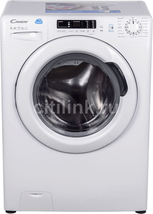 Стиральная машина CANDY CS34 1052D1/2-07, фронтальная загрузка, белый Стиральная машина CANDY CS34 1052D1/2-07, фронтальная загрузка, белыйСтиральные машины<br>тип загрузки: фронтальная, максимальная загрузка: 5кг, отжим: 1000об/мин, класс стирки: A, класс отжима: C, дисплей, цвет: белый<br><br>Цвет: белый