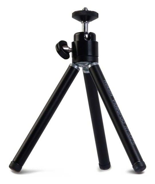 Штатив-трипод REKAM RT-M25BL, черный Штатив-трипод REKAM RT-M25BL, черныйШтативы<br>Миниатюрный штатив с раздвижными двухсекционными ножками, отлично подходит для съемки со стола или любой другой подходящей поверхности. Камера надежно фиксируется в подходящем положении с помощью специального поворотного зажима.<br><br>Цвет: черный