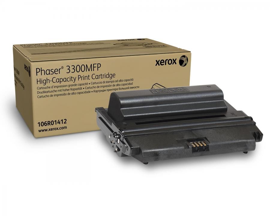 Картридж XEROX 106R01412 черный Картридж XEROX 106R01412 черныйКартриджи<br>черный, примерный ресурс(страниц)- 8000, для Ph 3300<br><br>Цвет: черный