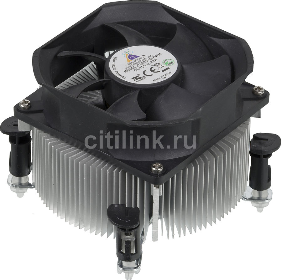 Устройство охлаждения(кулер) GLACIALTECH Igloo 1100 CU PWM(E), 80мм, Bulk