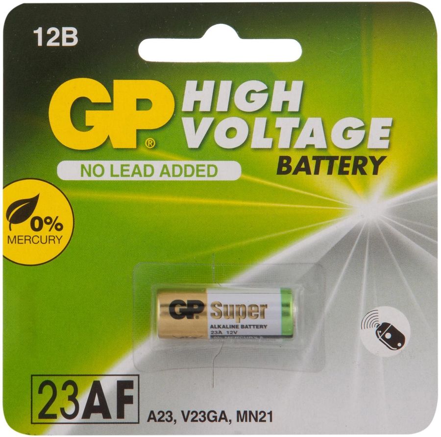 Батарея GP Ultra Alkaline 23AF, 1 шт. MN21 Батарея GP Ultra Alkaline 23AF, 1 шт. MN21Батарейки<br>тип элемента питания: MN21; количество в комплекте: 1<br><br>Линейка: Ultra Alkaline