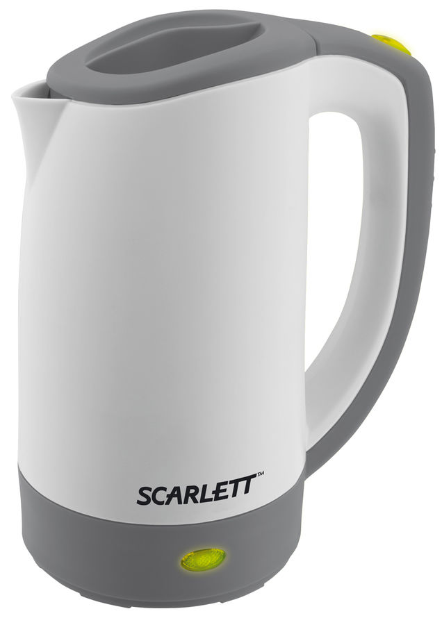 Чайник электрический SCARLETT SC-021, 600Вт, серый Чайник электрический SCARLETT SC-021, 600Вт, серыйЧайники электрические<br>мощность - 600Вт; объем - 0.5л; корпус - пластик; блокировка крышки; цвет - серый<br><br>Цвет: серый