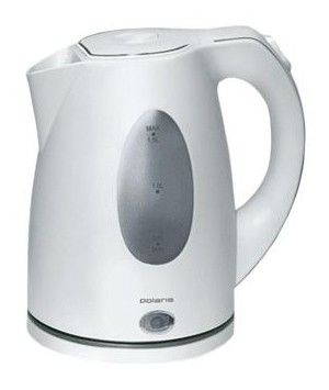 Чайник электрический POLARIS PWK1574CL, 2000Вт, белый Чайник электрический POLARIS PWK1574CL, 2000Вт, белыйЧайники электрические<br>мощность - 2000Вт; объем - 1.5л; корпус - пластик; фильтр от накипи, подсветка воды; блокировка крышки; цвет - белый<br><br>Цвет: белый