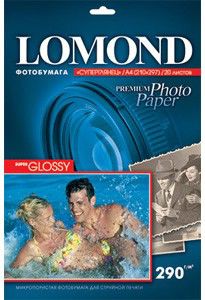Бумага Lomond 1108100 A4/290г/м2/20л./белый высокоглянцевое для струйной печати Бумага Lomond 1108100 A4/290г/м2/20л./белый высокоглянцевое для струйной печатиБумага<br>формат: A4, покрытие: высокоглянцевое, односторонняя печать, плотность: 290г/м2, количество листов: 20 листов, размер: 21x29.7 см<br><br>Цвет: белый