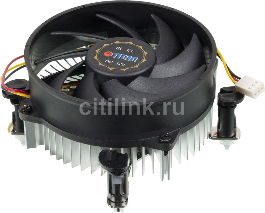 Устройство охлаждения(кулер) TITAN DC-156G925X/R, 95мм, Ret Устройство охлаждения(кулер) TITAN DC-156G925X/R, 95мм, RetСистемы охлаждения компьютера<br>вентиляторов - 1шт, 95мм, 1800 об/мин; для ЦП до 73 Вт; основание: цельное, материал - алюминий; подшипник скольжения; радиатор - алюминий; без тепловых трубок; питание от МП - 3-pin; высота 48.5 мм<br>