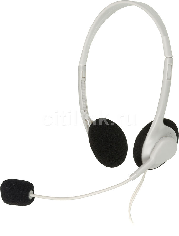 Наушники с микрофоном OKLICK HS-M143VW, накладные, белый Наушники с микрофоном OKLICK HS-M143VW, накладные, белыйНаушники с микрофоном<br>тип соединения: проводные; тип амбушюр: накладные; мощность: 100мВт; регулятор громкости; цвет: белый<br><br>Цвет: белый