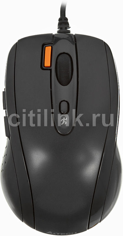 Мышь A4 V-Track Padless N-70FX оптическая проводная USB, черный
