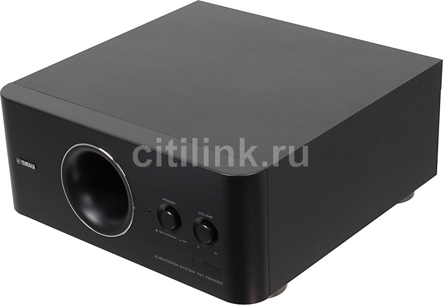 Сабвуфер YAMAHA YST-FSW050, черный Сабвуфер YAMAHA YST-FSW050, черныйСабвуферы Hi-Fi<br>активный; динамик: 16 см; максимальная мощность: 100Вт; выходная мощность: 50Вт; частотный диапазон: 35 - 160 Гц; цвет: черный<br><br>Цвет: черный