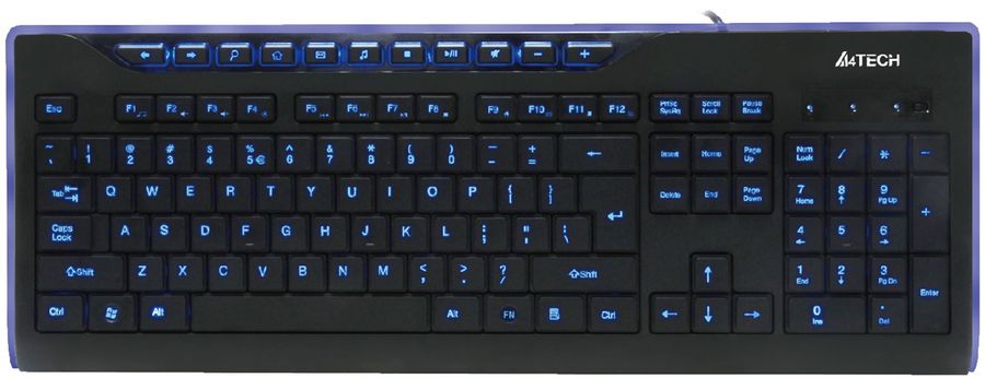 все цены на Клавиатура A4 KD-800L, USB, черный онлайн